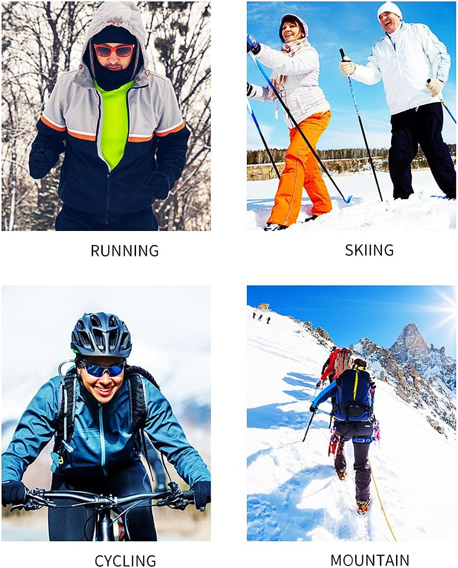 4 Pieces Camo Balaclava Ski Mask Sun Protection Hood Face Cover Full Head Mask for Men and Women for Hunting Fishing - Image 6