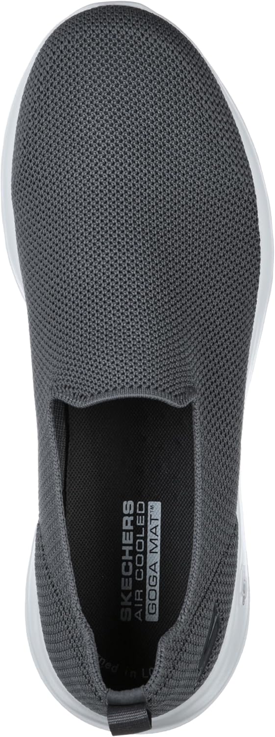 Skechers Men's Go Walk Max Athletic Air Mesh Slip On Walking Shoes - Image 3