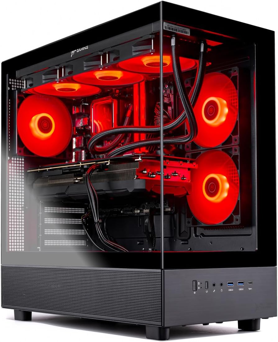 Skytech Gaming Azure 3 Desktop PC, Ryzen 7 9800X3D 4.7 GHz (5.2 GHz Turbo), NVIDIA RTX 5060 Ti 16GB, 2TB Gen4 NVMe SSD, 32GB DDR5 RAM 6000 RGB, 850W Gold ATX 3 PSU, 360mm ARGB AIO, Wi-Fi, Win 11 - Image 4