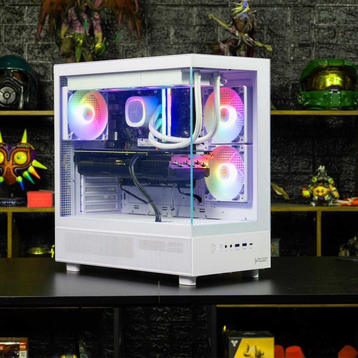 Skytech Gaming Azure 3 Desktop PC, Ryzen 7 9800X3D 4.7 GHz (5.2 GHz Turbo), NVIDIA RTX 5060 Ti 16GB, 1TB Gen4 NVMe SSD, 32GB DDR5 RAM 6000 RGB, 850W Gold ATX 3 PSU, 360mm ARGB AIO, Wi-Fi, Win 11 - Image 6