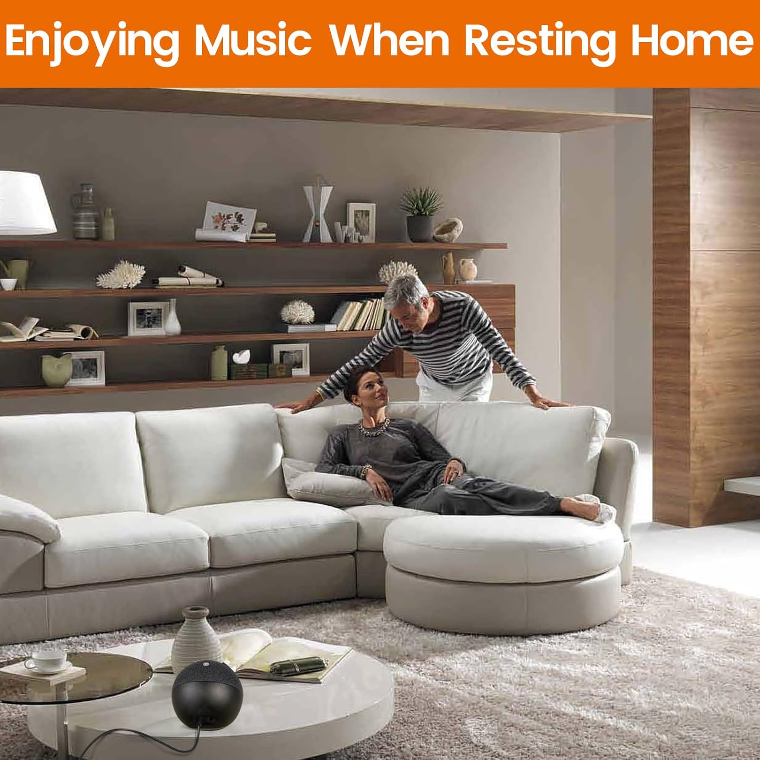 15W Power Cord Adapter for Echo Spot Smart Clock & Pop Smart Speaker - Black Wall Charger Plug Long Cable, 5ft - Image 6