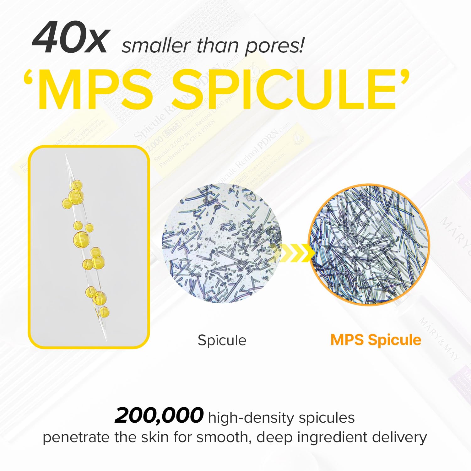 Mary&May Spicule Retinol PDRN Cream - Korean Face Moisturizer with Marine Spicules & Nano Liposome Retinol - Pore Texture Firming Treatment, Ceramide Panthenol for Sensitive Skin, 15g / 0.5 oz - Image 4