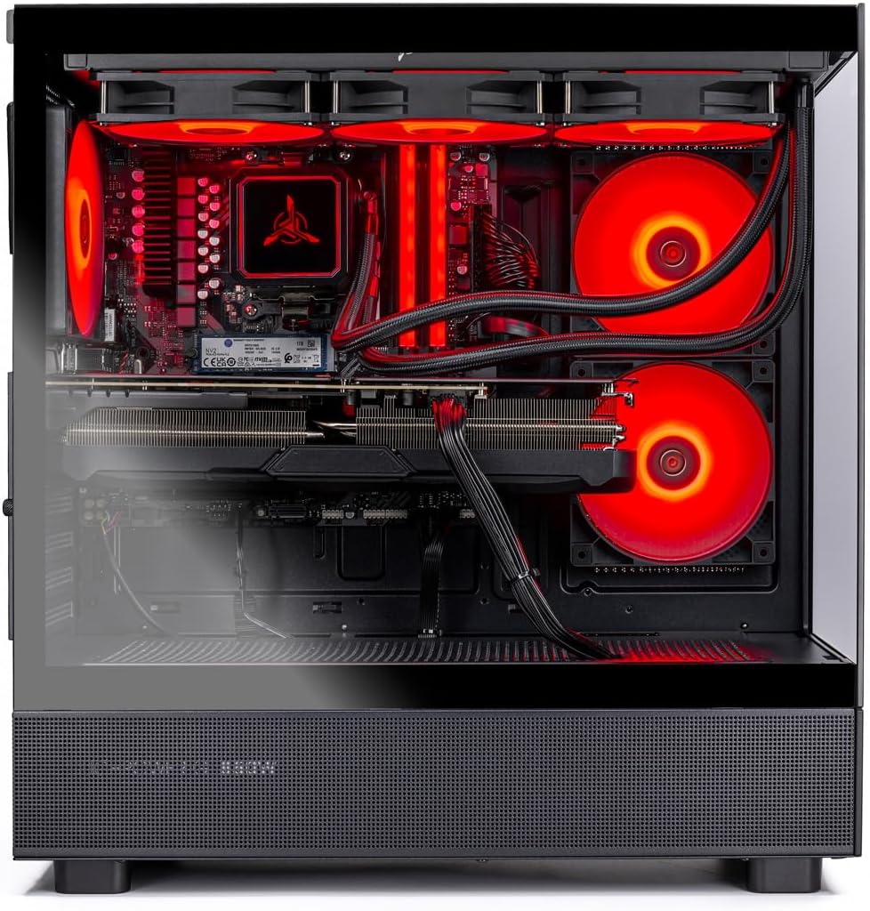 Skytech Gaming Azure 3 Desktop PC, Ryzen 7 9800X3D 4.7 GHz (5.2 GHz Turbo), NVIDIA RTX 5060 Ti 16GB, 2TB Gen4 NVMe SSD, 32GB DDR5 RAM 6000 RGB, 850W Gold ATX 3 PSU, 360mm ARGB AIO, Wi-Fi, Win 11 - Image 5