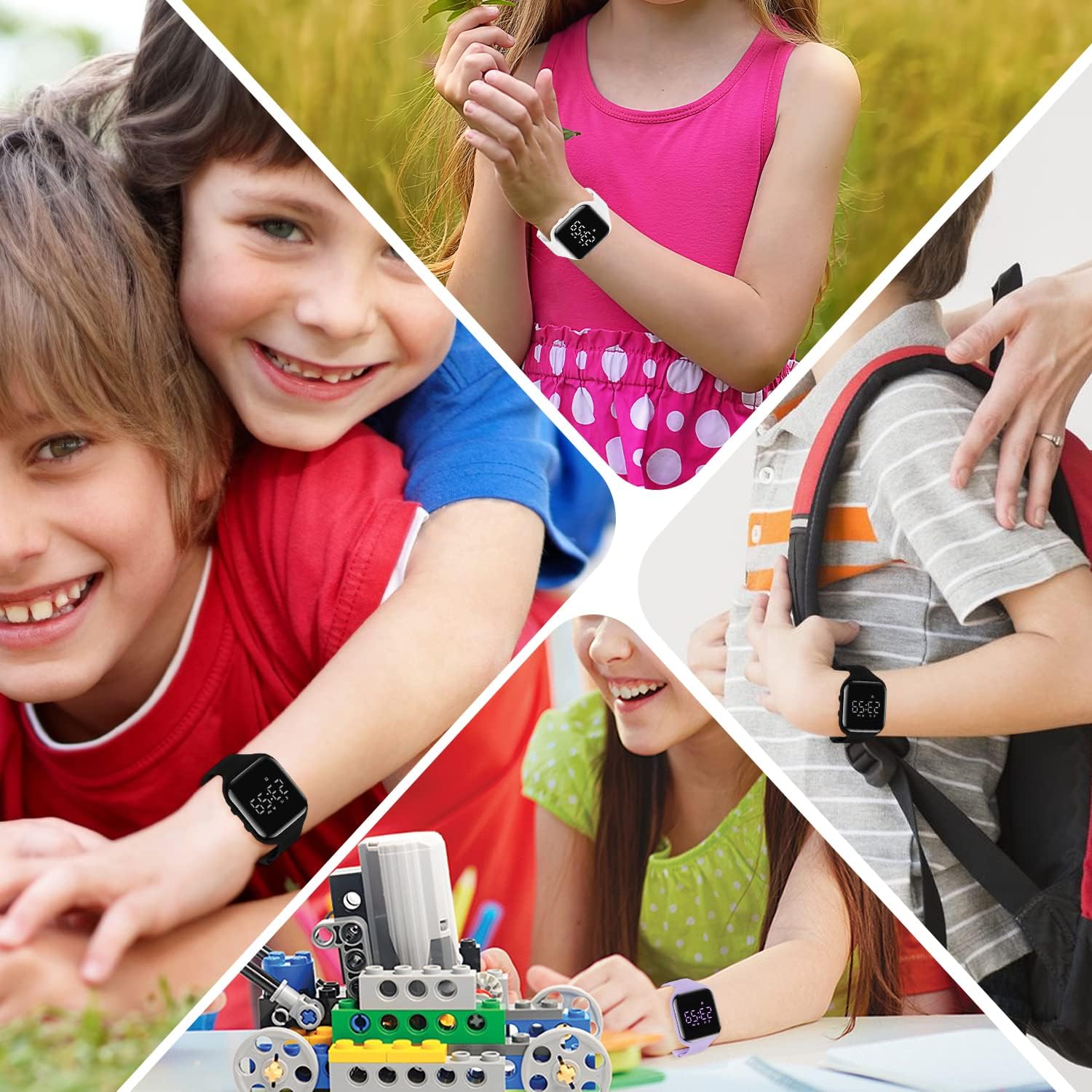 A ALPS Kids Fitness Tracker Watch Silicone Bands Ages 3-16 - Image 2