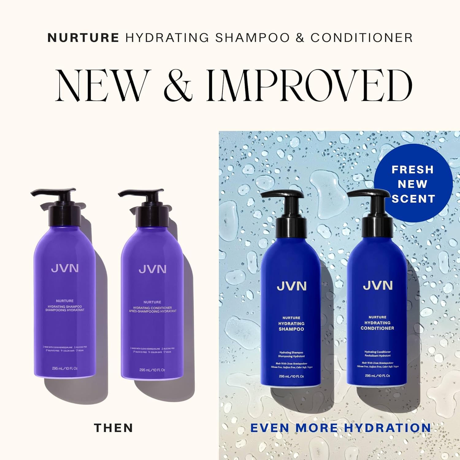 JVN Nurture Hydrating Conditioner, 10 Fl Oz, Detangles & Softens Hair, Moisture and Deeply Nourishing Conditioner, Color Safe Hair Care for Women and Men, Non-Toxic, Silicone and Paraben Free - Image 6