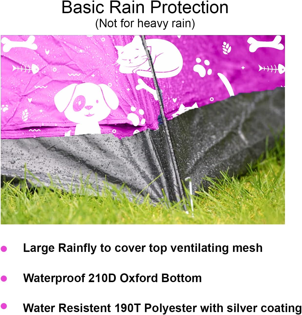 KidzAdventure 2 in 1 Kids Tent for Camping/Kids Play Tent| Backpacking Tent for Kids |Easy Set Up Camping Tent - Image 5