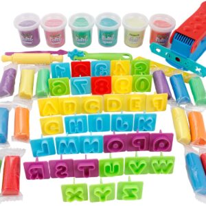 Crayola Silly Scents Mega Dough Activity Kit – Fidget Toys & Sensory Toys for Kids – 50+ Pieces Including Scented Dough, Alphabet & Number Cutters – Ideal Creative Play