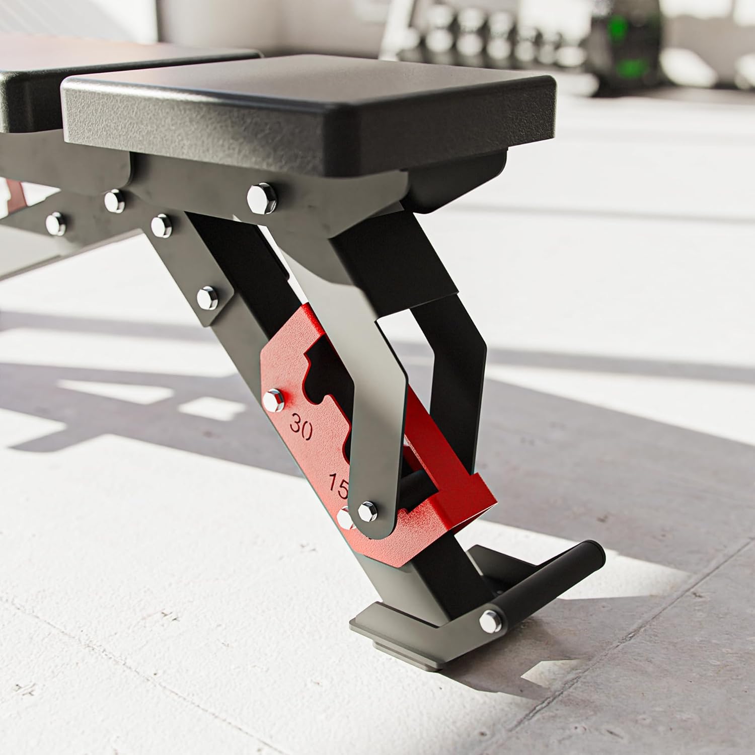 Synergee Adjustable Wing Back Workout Bench. Weight Bench for Dumbbell & Barbell Press Exercises & Workouts. Great for Commercial, Garage and Home Gym. - Image 7