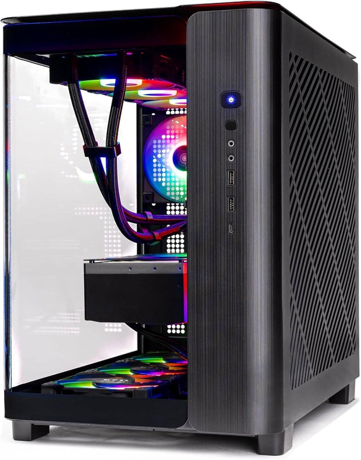 Skytech King 95 Gaming PC Desktop, Ryzen 9 9900X 4.4 GHz (5.6GHz Turbo Boost), NVIDIA RTX 5070 12GB GDDR7, 1TB Gen4 NVMe SSD, 32GB DDR5 RAM 6000 RGB, 850W Gold PSU, 360mm ARGB AIO, Wi-Fi, Win 11 - Image 3
