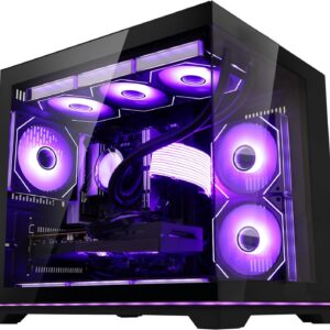 Ocean Park Black Gaming PC Gamer Desktop Computer, AMD Ryzen 7 9800X3D 8-Core 4.7GHz, RTX 5070 TI 16GB, 32GB DDR5, 1TB PCIe SSD, 850W PSU, 360mm ARGB AIO, WiFi + BT Ready, Pre-installed Windows 11