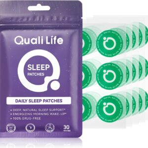 Sleep Patches for Adults Extra Strength, Long-Lasting Night with Natural Ingredients for Men & Women, Easy-to-Apply Sleeping Patch with Valerian & Melatonin for Deep Sleep | 30 Patches