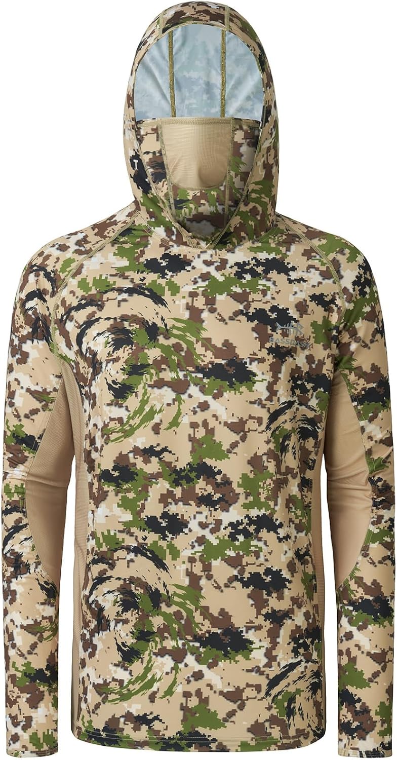 BASSDASH Men's UPF 50+ Camo Long Sleeve Hunting Fishing Hoodie Shirt - Image 4