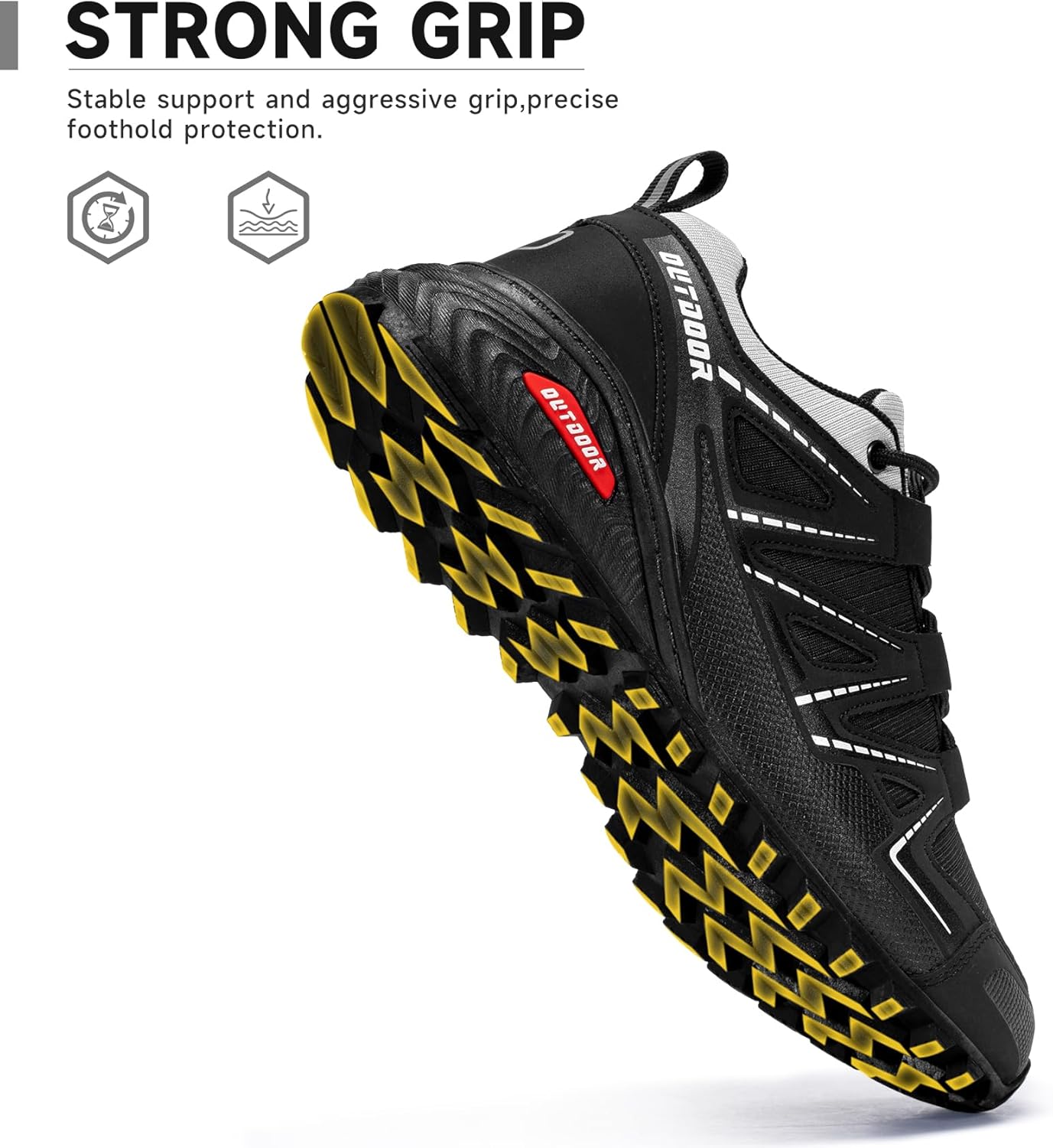 Men's Trail Running Shoes Waterproof Lightweight Non-Slip Walking Hiking Sneakers Men Outdoor - Image 5