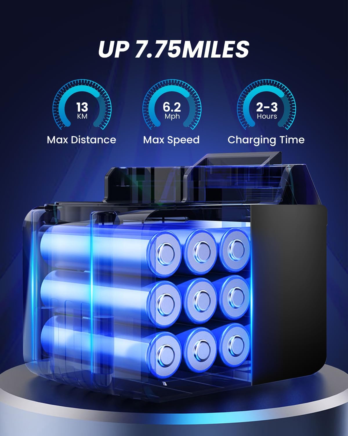 Gyroor Balancing Scooter New G13 All Terrain Balancing Scooter with LED Lights, Self Balancing Off Road with Bluetooth for Kids ages 6-12 and Adults-Black - Image 3