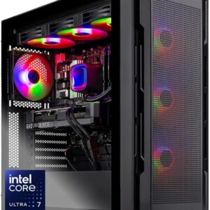 Skytech Gaming Rampage Gaming PC, Intel Ultra 7 265F 5.2GHz, NVIDIA RTX 5060 Ti, 1TB Gen4 NVMe SSD, 32GB DDR5 RAM 6000, 850W Gold ATX 3 PSU, 360 ARGB AIO, Wi-Fi, Win 11, Desktop