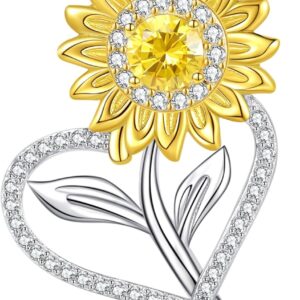 Sunflower Necklaces for Women, Wedding Anniversary Birthday Mothers Day Gifts for Wife You Are My Sunshine Women’s Jewelry Girlfriend Grandma Mom Daughter