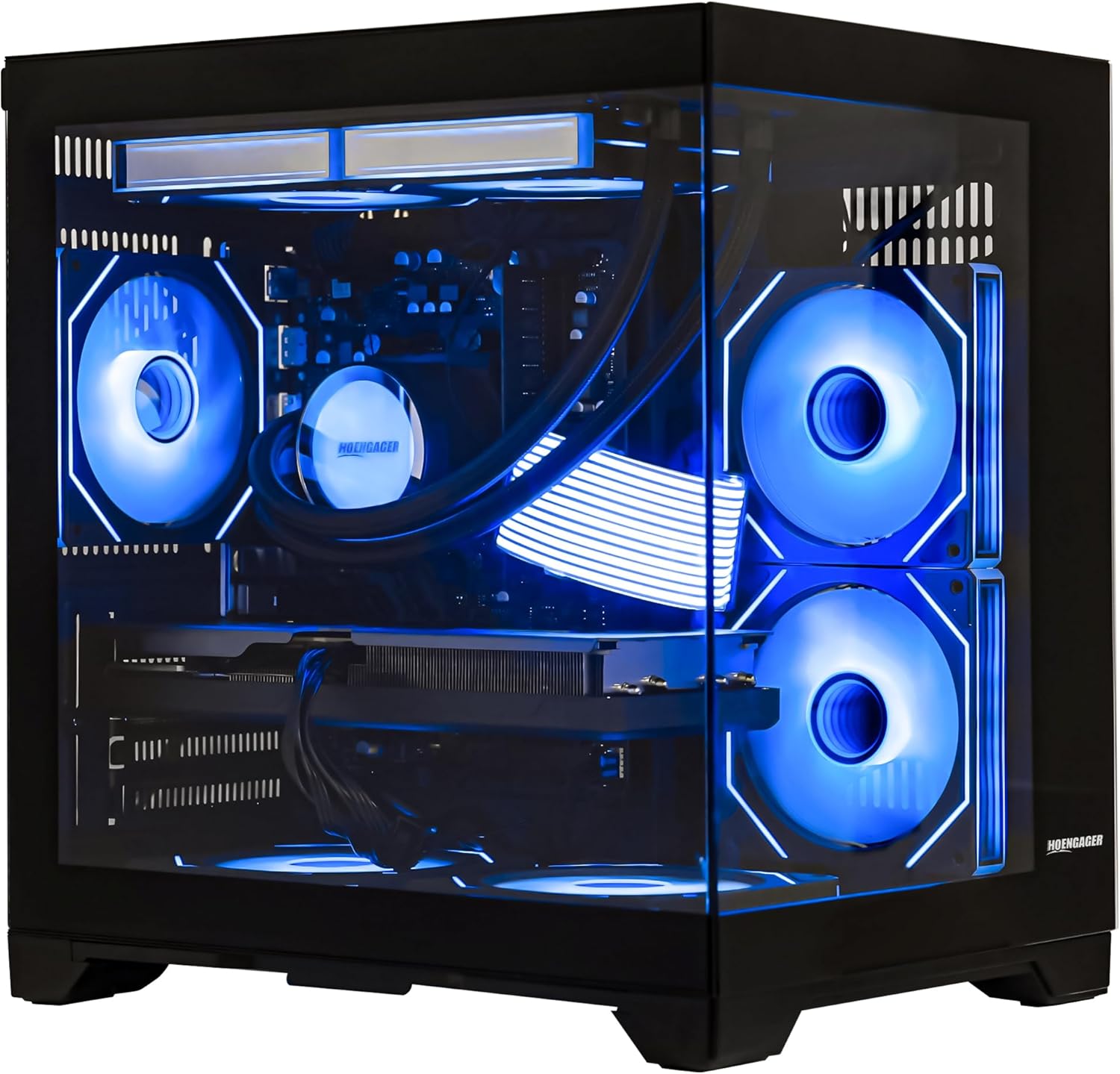 Gaming Desktop Intel Core i5-14400F 2.5-4.6 GHz 10 Core, GeForce RTX 5060 8GB, 32GB DDR4 RAM 3200MHz,1TB PCIe SSD, Wi-Fi & BT,Win 11, Prebuilt Tower RGB Computer-Black - Image 2