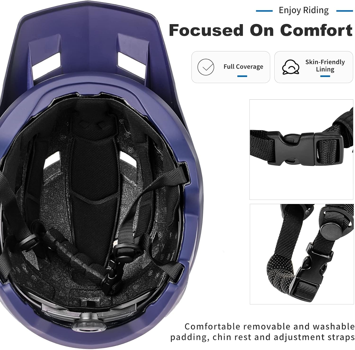 BATFOX Bike Helmet,Mountain Bike Helmet Helmets for Men Women Adults Youth - Image 4