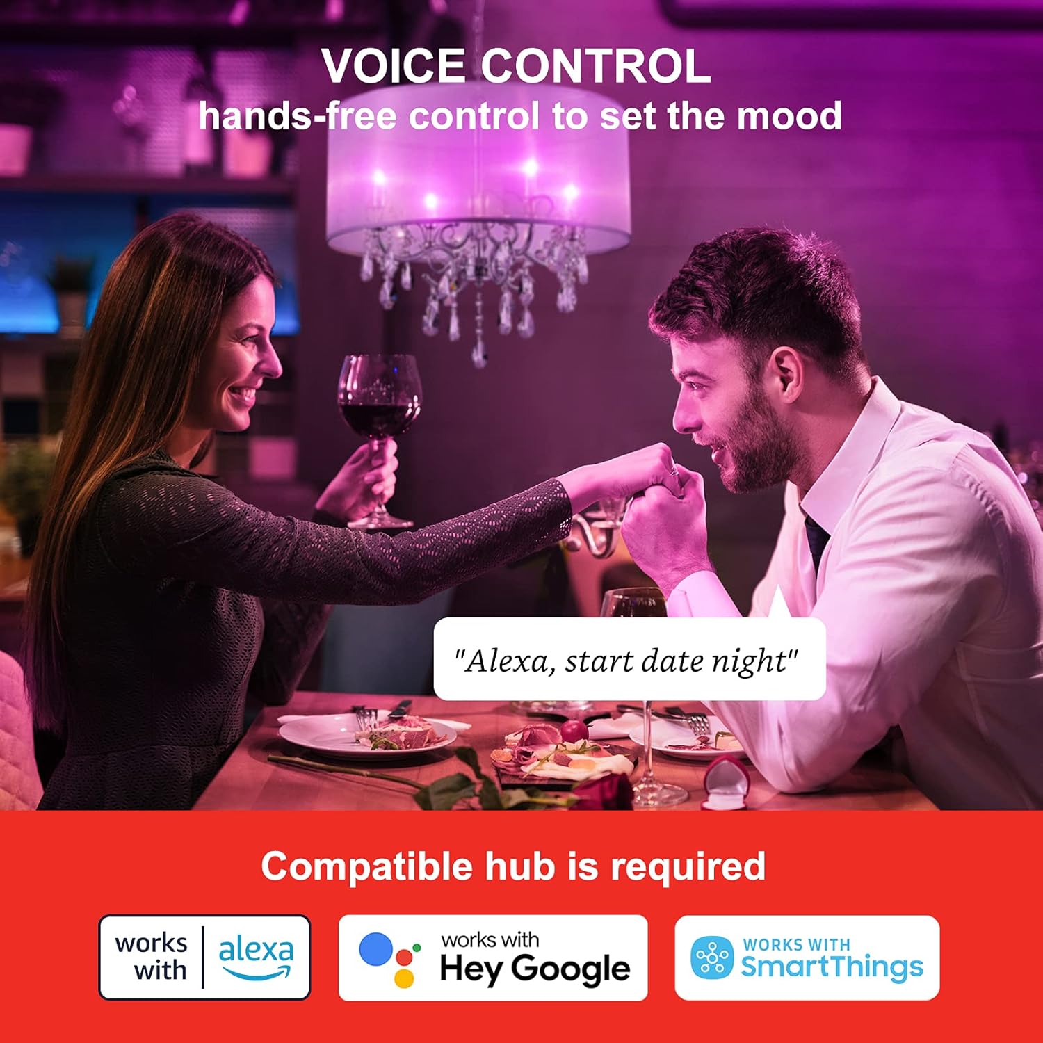 Sengled Zigbee Smart Candelabra Bulbs, Hub Required, Dimmable Multicolor E12 LED Candle Light Bulb Work with Alexa Echo(4th Gen), Echo Plus, Google/SmartThings, Voice/APP Control, 450 LM/40W Eqv. 4PK - Image 4