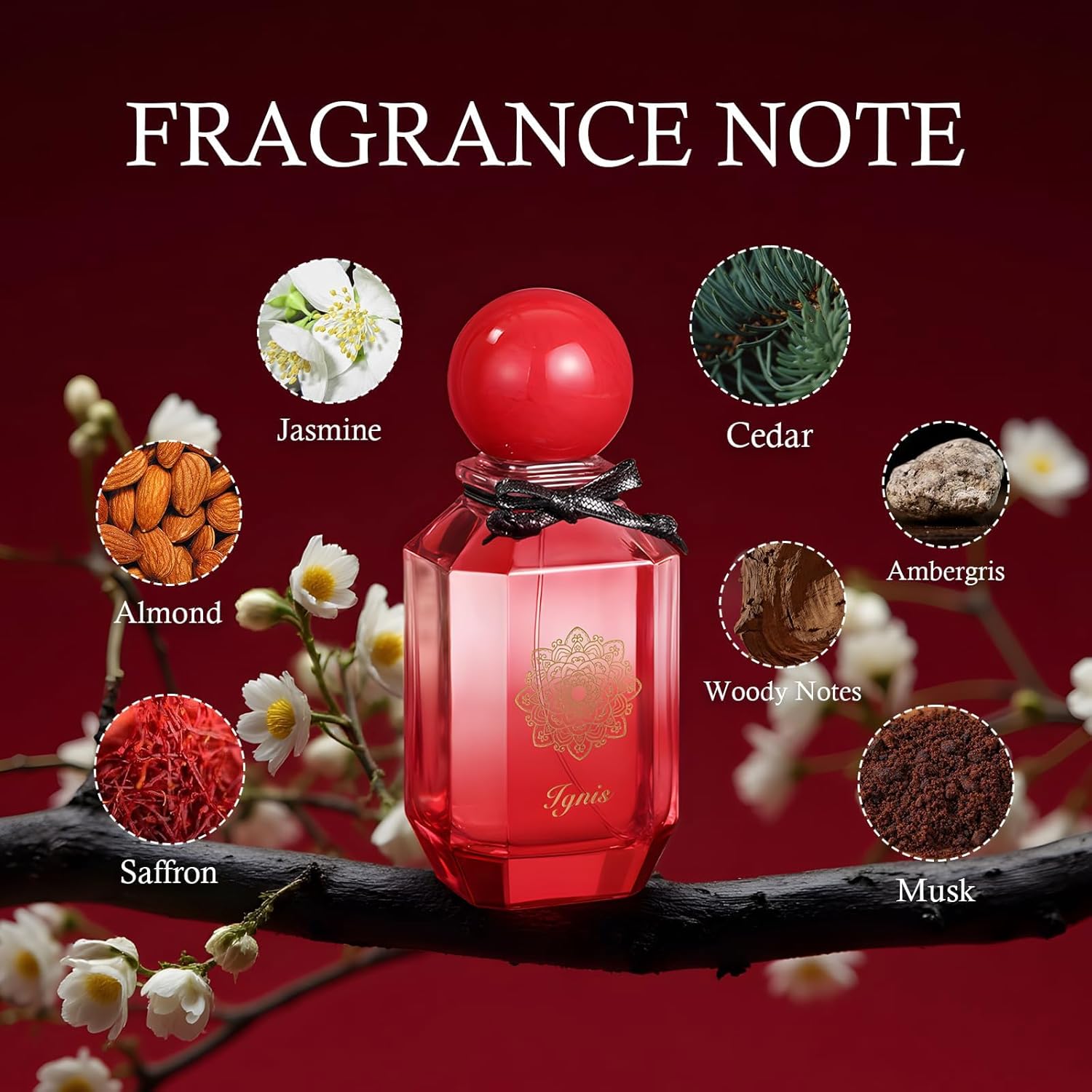 Inspired by B.accarat R.ouge 540 - Eau De Parfum - No.9 Spray 3.4 Fl Oz (100ml) - Long-Lasting Perfume For Women & Men, Paraben Free, Vegan, Clean Ingredients, Unisex - Image 3