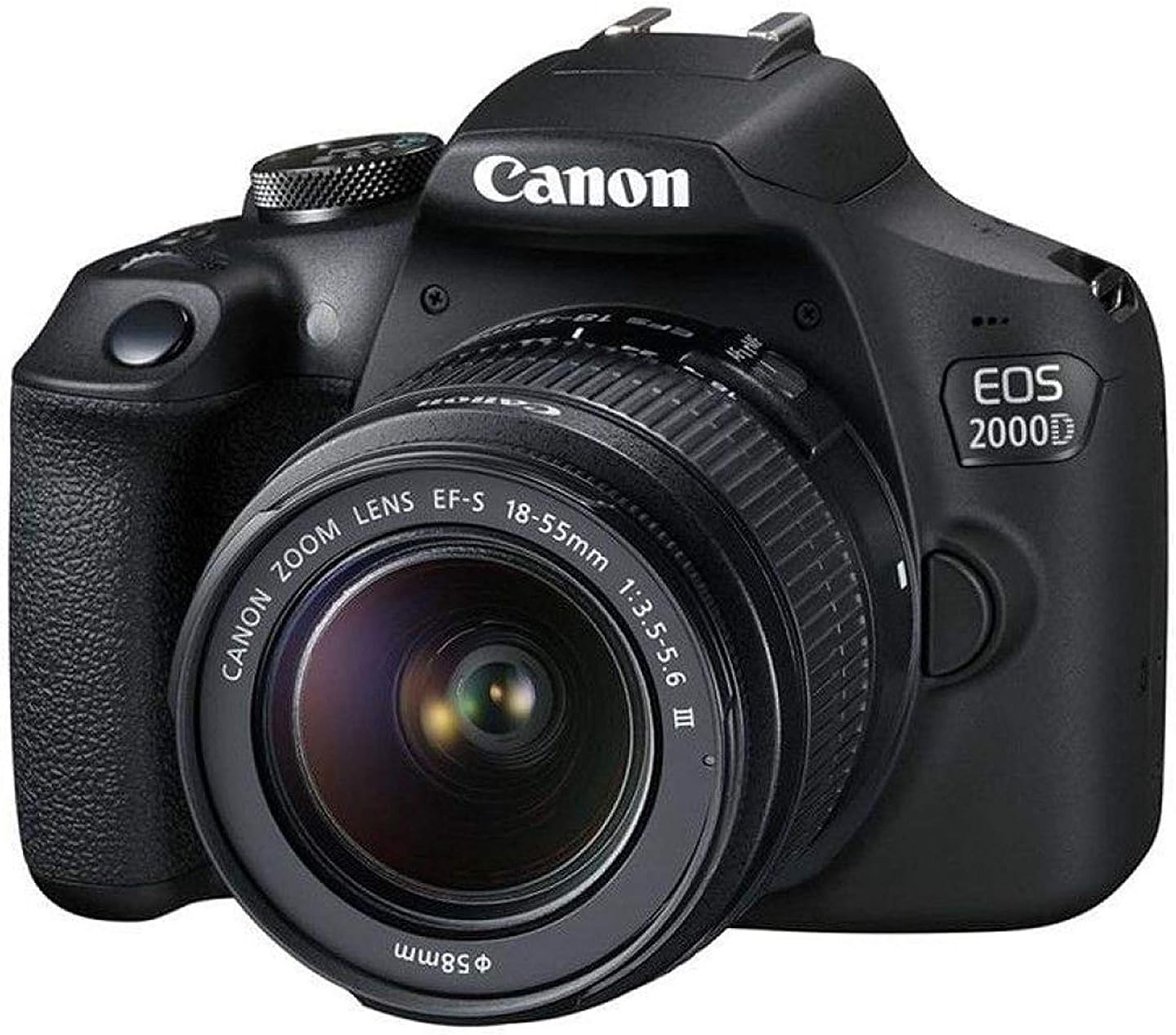 Canon EOS 2000D / Rebel T7 DSLR Camera with 18-55mm Lens + Creative Filter Set, EOS Camera Bag + Sandisk Ultra 64GB Card + Electronics Cleaning Set, and More (International Model) (Renewed) - Image 2