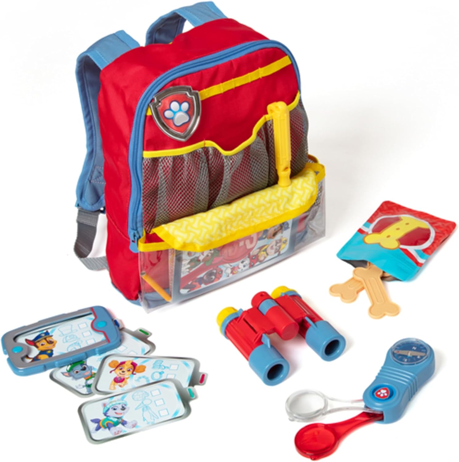Melissa & Doug PAW Patrol Pup Pack Backpack, Adventure-Ready PAW Patrol Toys for Kids with Whistle, Binoculars, & Mission Cards, Preschool Toys for Girls & Boys Ages 3+ - Image 4