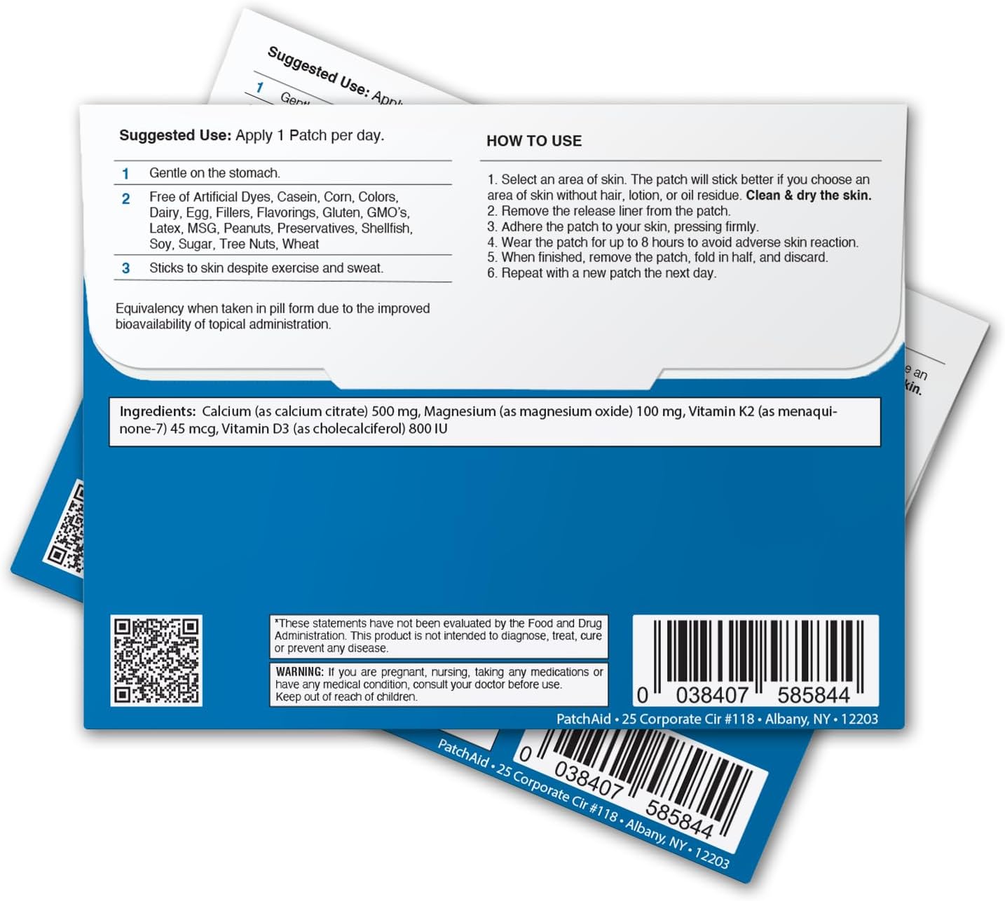 Kids Calcium & D3 Patch by PatchAid - Image 2