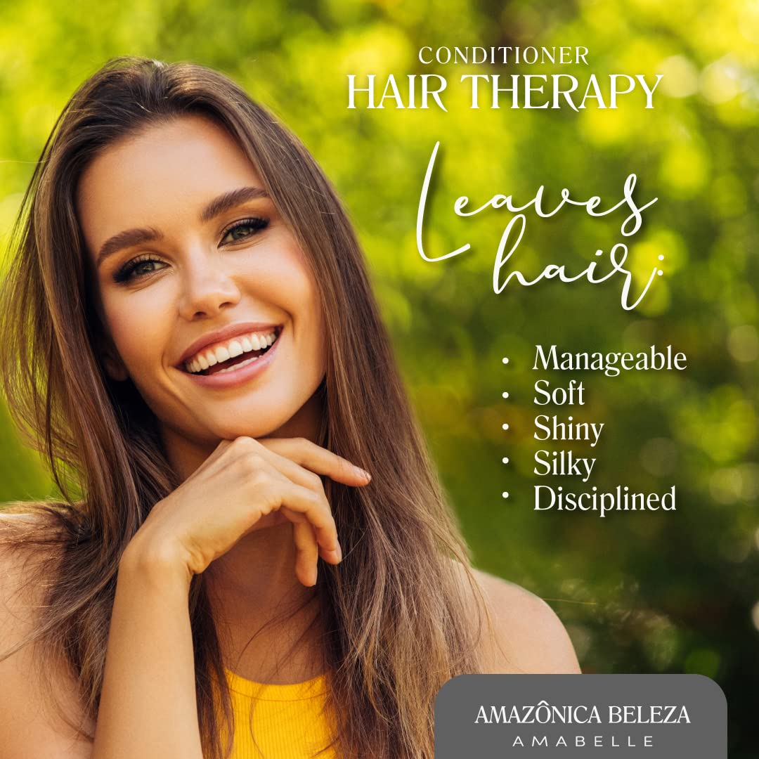 Hair Therapy Shampoo & Conditioner Set for Stronger, Thicker Hair - Professional Anti-Hair Loss and Oil Control, Hydrates and Adds Shine, Paraben-Free, Silicone-Free - Image 6