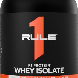 Rule 1 R1 Protein Whey Isolate – with 25g Protein & 6g BCAA Exclusively from Isolated & Hydrolyzed Sources for Workout Recovery (2 Pounds*, Vanilla Créme)