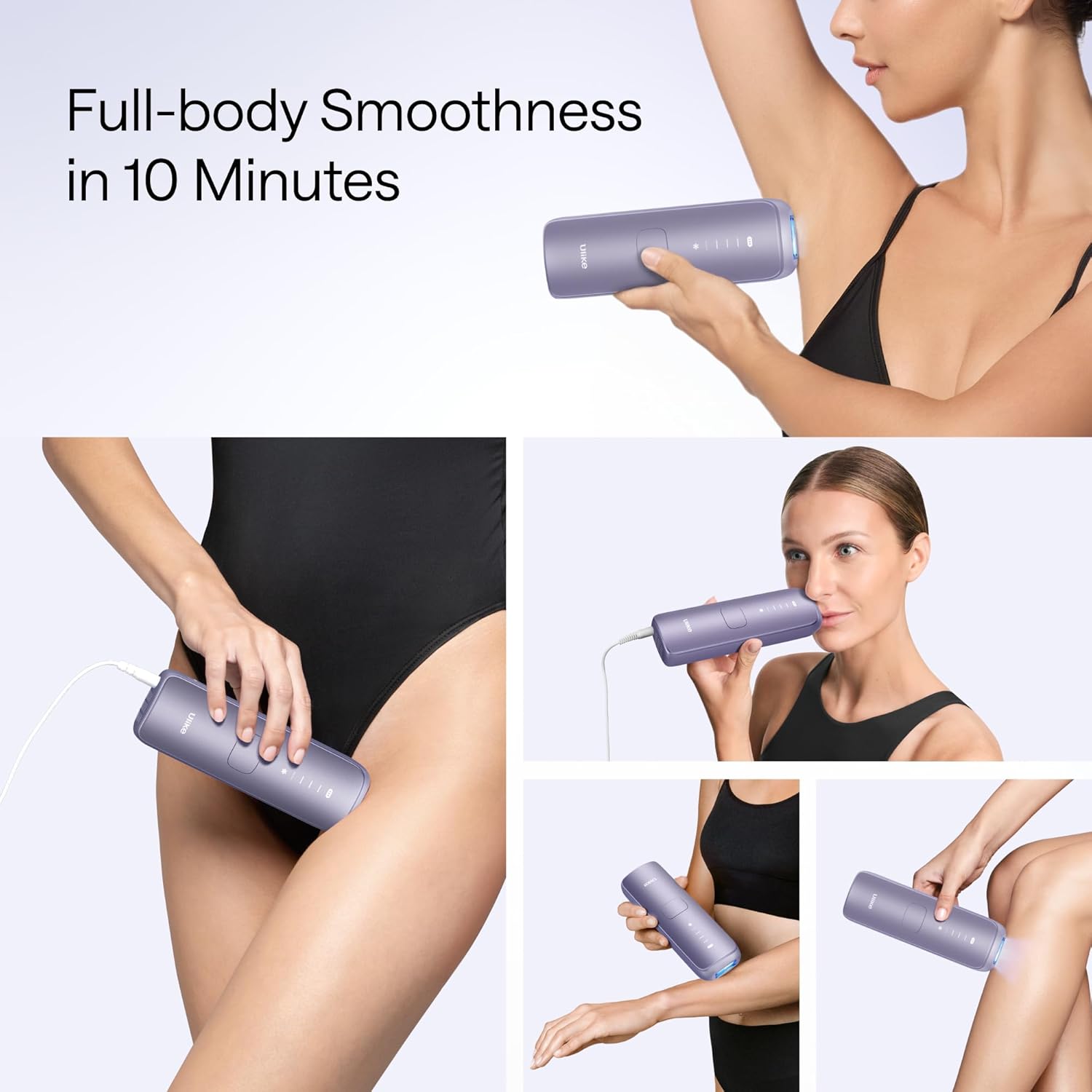 Ulike Laser Hair Removal Device Air 4 Ipl Gift for Women and Men, Ice Cool and Permanent Hair Reduction for Nearly Painless, USHR Mode Hair Removal in 10mins from Home - Image 5