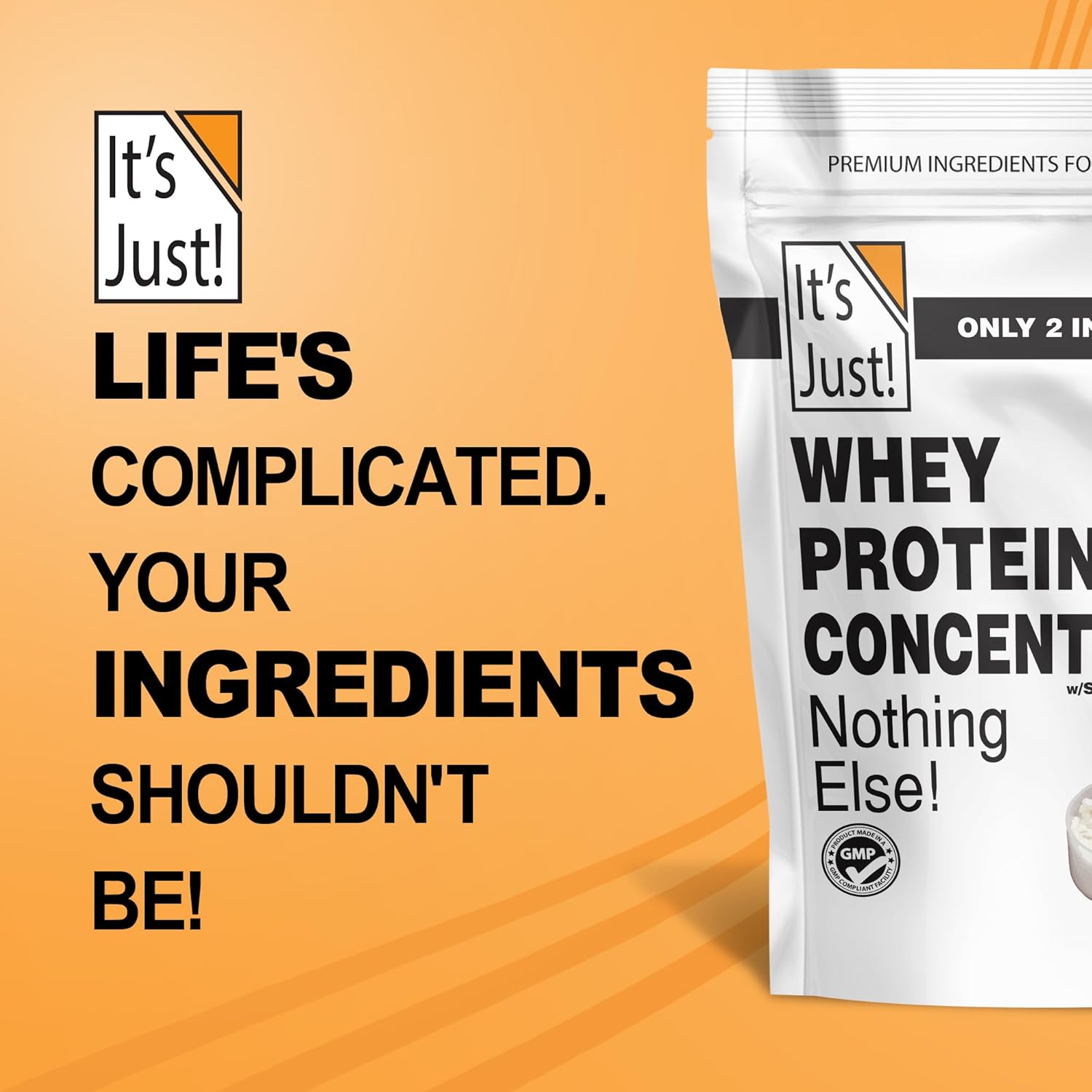 It's Just! - 100% Whey Protein Concentrate, GLP-1 Friendly, Made in USA, No RBST/rBGH Hormones, Premium WPC-80, No Added Flavors or Artificial Sweeteners (1.25 Pound, Unflavored) - Image 7