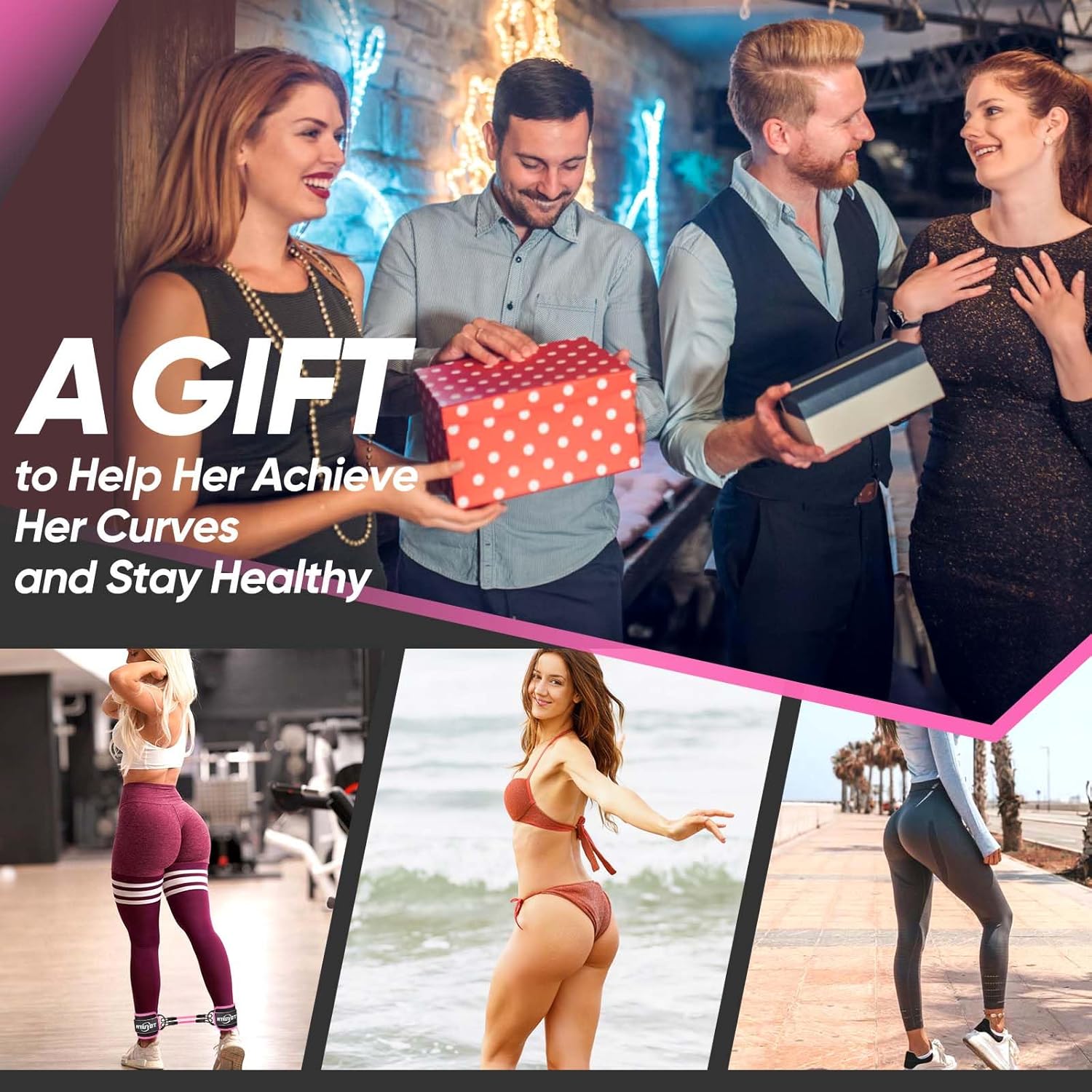 Ankle Resistance Bands with Cuffs, Workout Sets for Women, Resistance Bands for Working Out, Exercise Band for Leg Booty, Home Gym Workout Equipment, Ankle Weights Fitness Band Set - Image 8