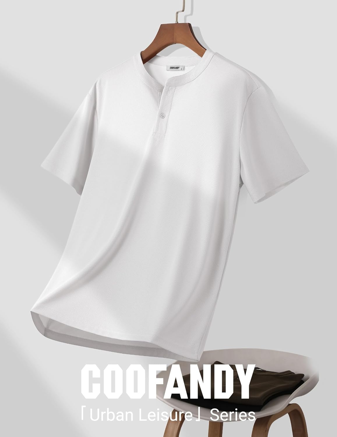 COOFANDY Men's Henley Shirts Short Sleeve Texture Casual Button Henley Summer Classic Basic Tee Shirts - Image 6
