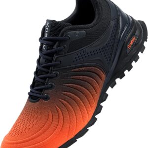 Kricely Men’s Walking Shoes Breathable Lightweight Fashion Sneakers Non Slip Sport Gym Jogging Trail Running Shoes