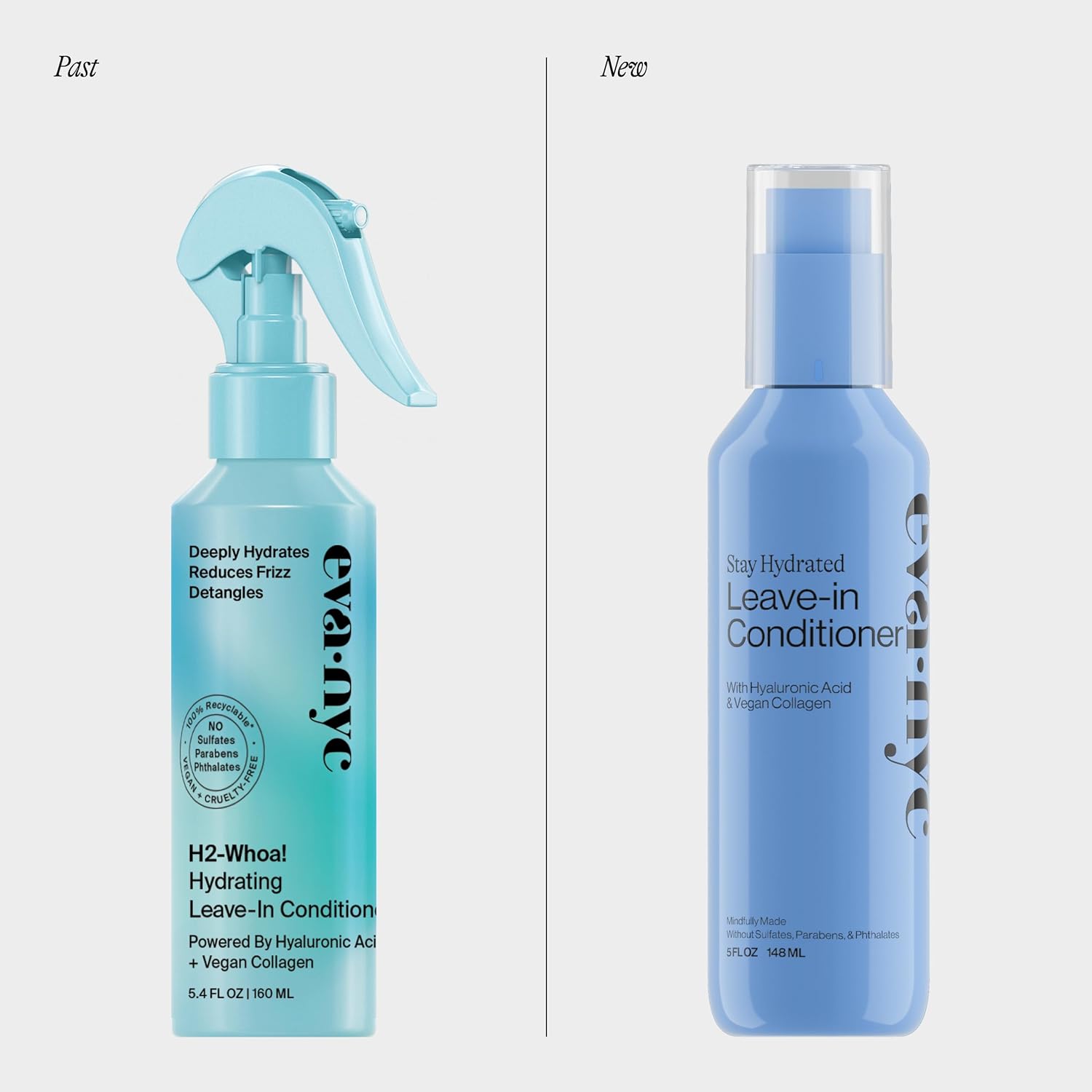 Eva NYC Hydrating Leave-In Conditioner Spray - Hyaluronic Acid + Vegan Collagen - Detangler + Heat Protectant - Lightweight Formula - Hydrating Deep Conditioner for Dry Hair - Jasmine Scent - 5 fl oz - Image 3