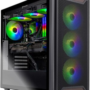Skytech Gaming Chronos 3 Desktop PC, Ryzen 7 7700X 4.5 GHz (5.4GHz), NVIDIA RTX 5070 12GB, 1TB NVMe SSD, 32GB DDR5 RAM 5600 RGB, 850W Gold PSU, 360mm ARGB AIO, Wi-Fi, Win 11