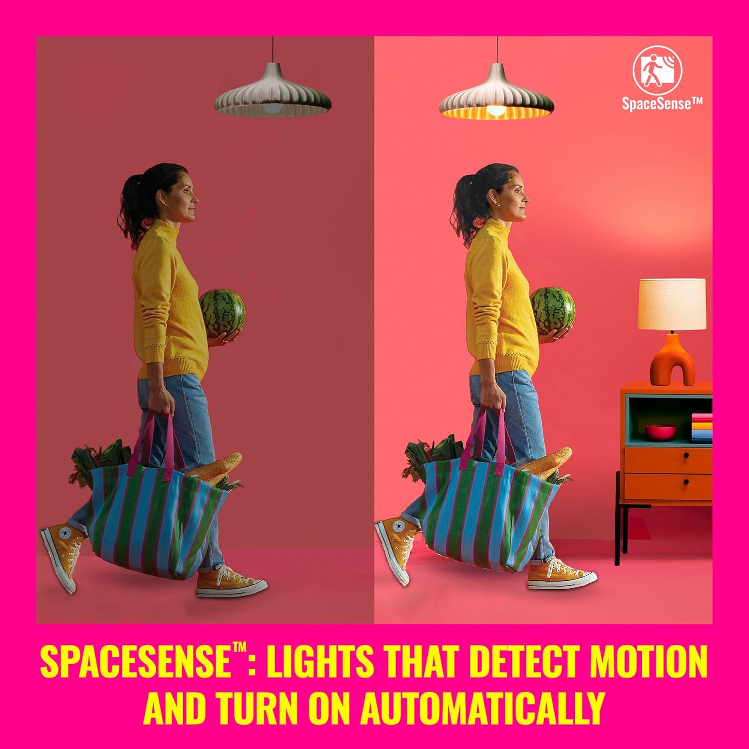 WiZ Connected 40W B12 Smart Candle-shape, E12 base, Full Color, Dimmable, 1-Pack, Indoor, Connect to Wi-Fi, Control Voice or App + Activate with Motion, Matter Compatible - Image 7