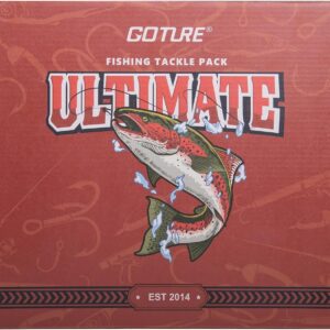 Goture Fishing Lures with Tackle Box and Fishing Tool Kit Set for Men Women, Include Fish plier, Braid Scissors, Fishing Gripper, Fish Ruler with Gift Box