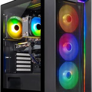 Skytech Gaming Nebula Desktop PC, Ryzen 5 5500 3.6 GHz (4.2GHz), AMD RX 9060XT 8GB, 1TB NVMe SSD, 16GB DDR4 RAM 3200, 650W Gold PSU, Wi-Fi, Win 11