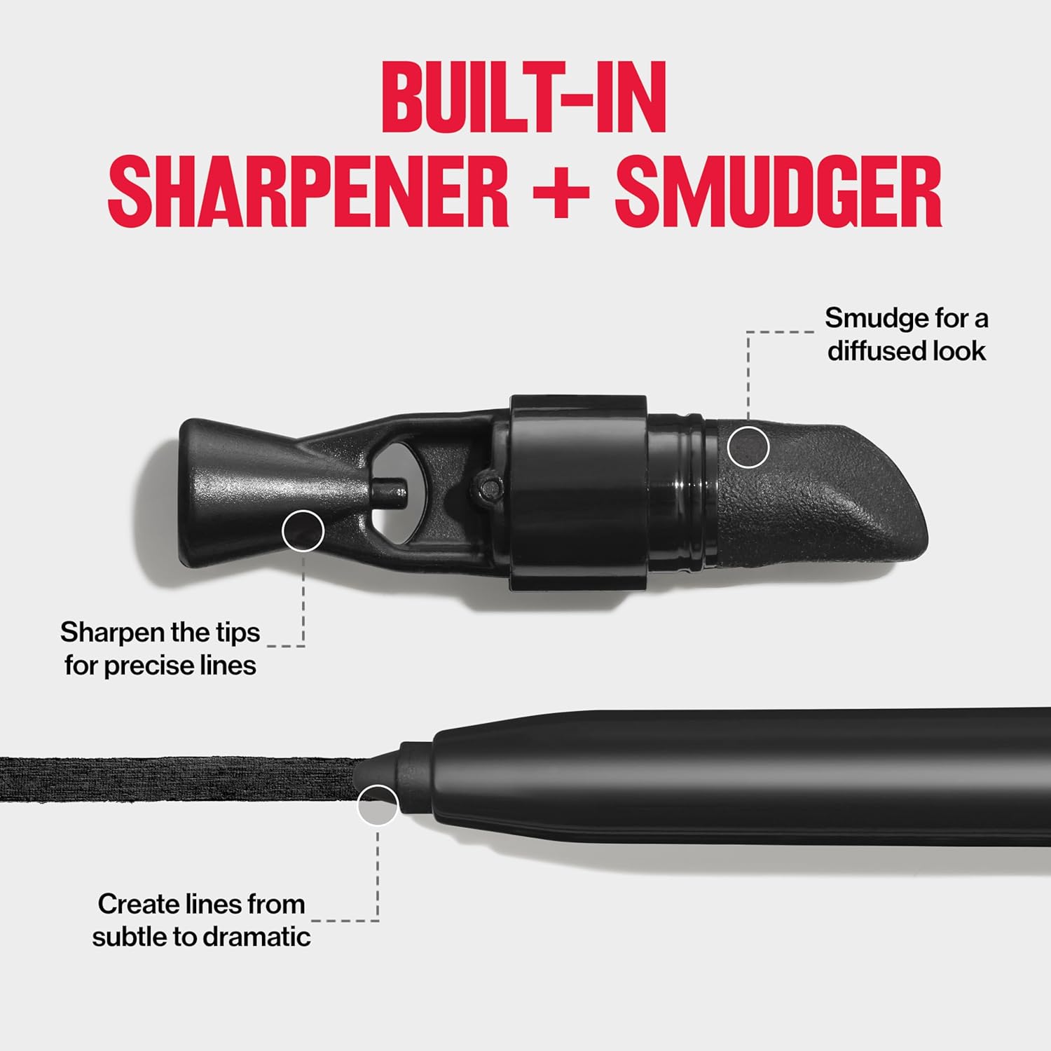 Revlon ColorStay Pencil Waterproof Eyeliner, Smudge-Proof, Eye Makeup with Built-In Sharpener, 201 Black, 2 pack - Image 6