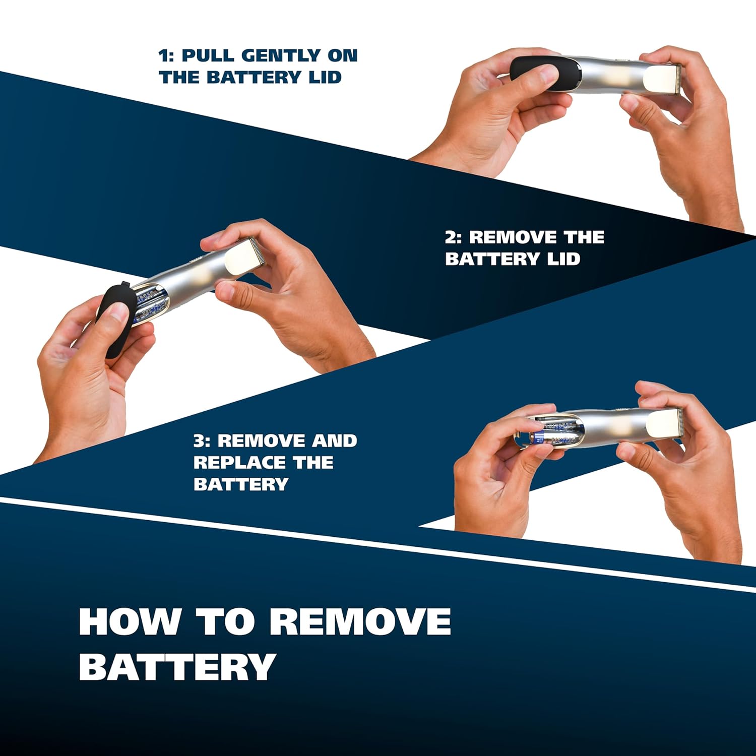 Wahl Groomsman Battery Operated Facial Hair Trimmer for Beard & Mustache Trimming Including Light Detailing and Body Grooming – Model 9906-717V - Image 5