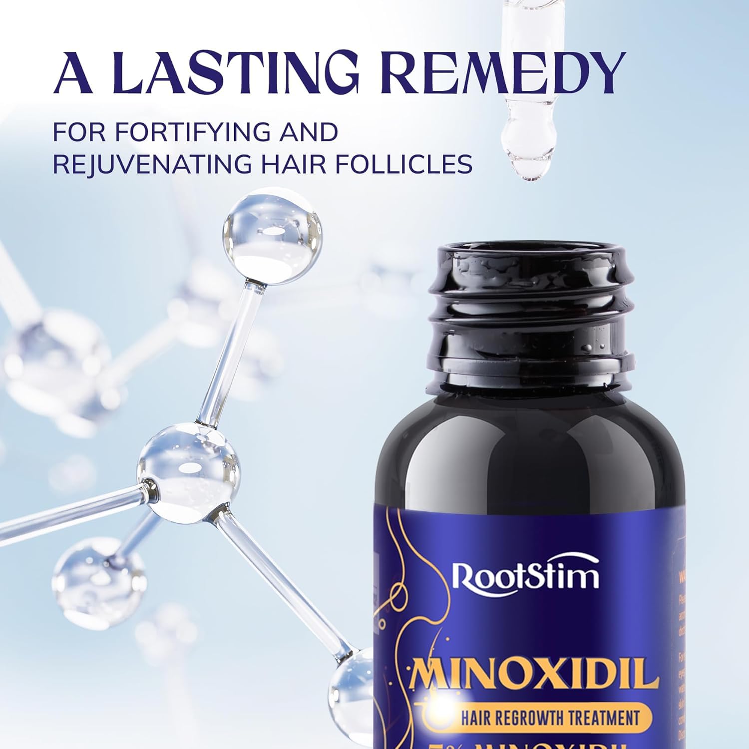 5% Minoxidil Hair Growth, Beard Growth Kit for Men and Women: Extra Strength Minoxidil Hair Loss Treatment Serum with Rosemary for Faster Stronger Thicker Hair Growth 2 Fl Oz - Image 7