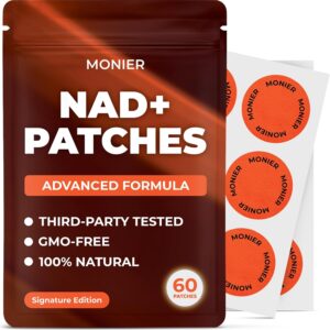 NAD Patches for Women & Men | NAD+ Patch for Energy & Healthy Aging | with CoQ10 & Nicotinamide | 60 Day Supply