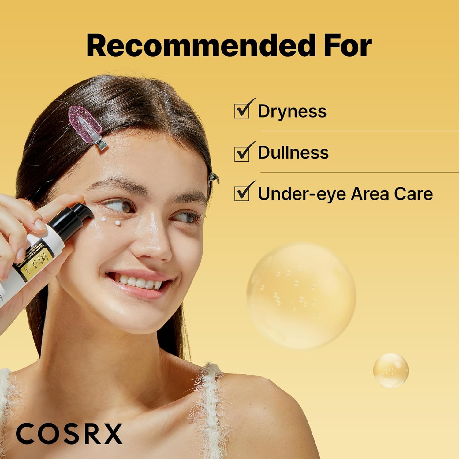 COSRX Snail Mucin Peptide Under Eye Cream, 0.84 fl oz, 73.7% Snail Mucin and Niacinamide, Eye Care, Eye Cream Anti Aging, Dark Circles, Korean Skin Care - Image 5