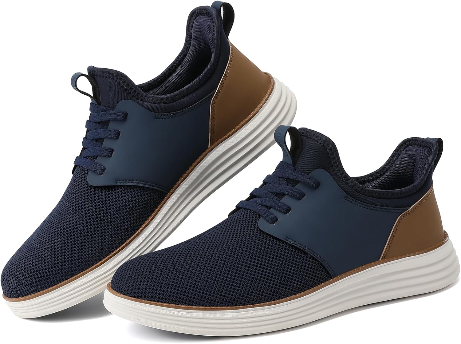 VILOCY Mens Slip On Casual Dress Shoes Hands Free Fashion Sneakers Mesh Tennis Walking Work Shoes Comfortable Breathable Lightweight Non Slip - Image 8