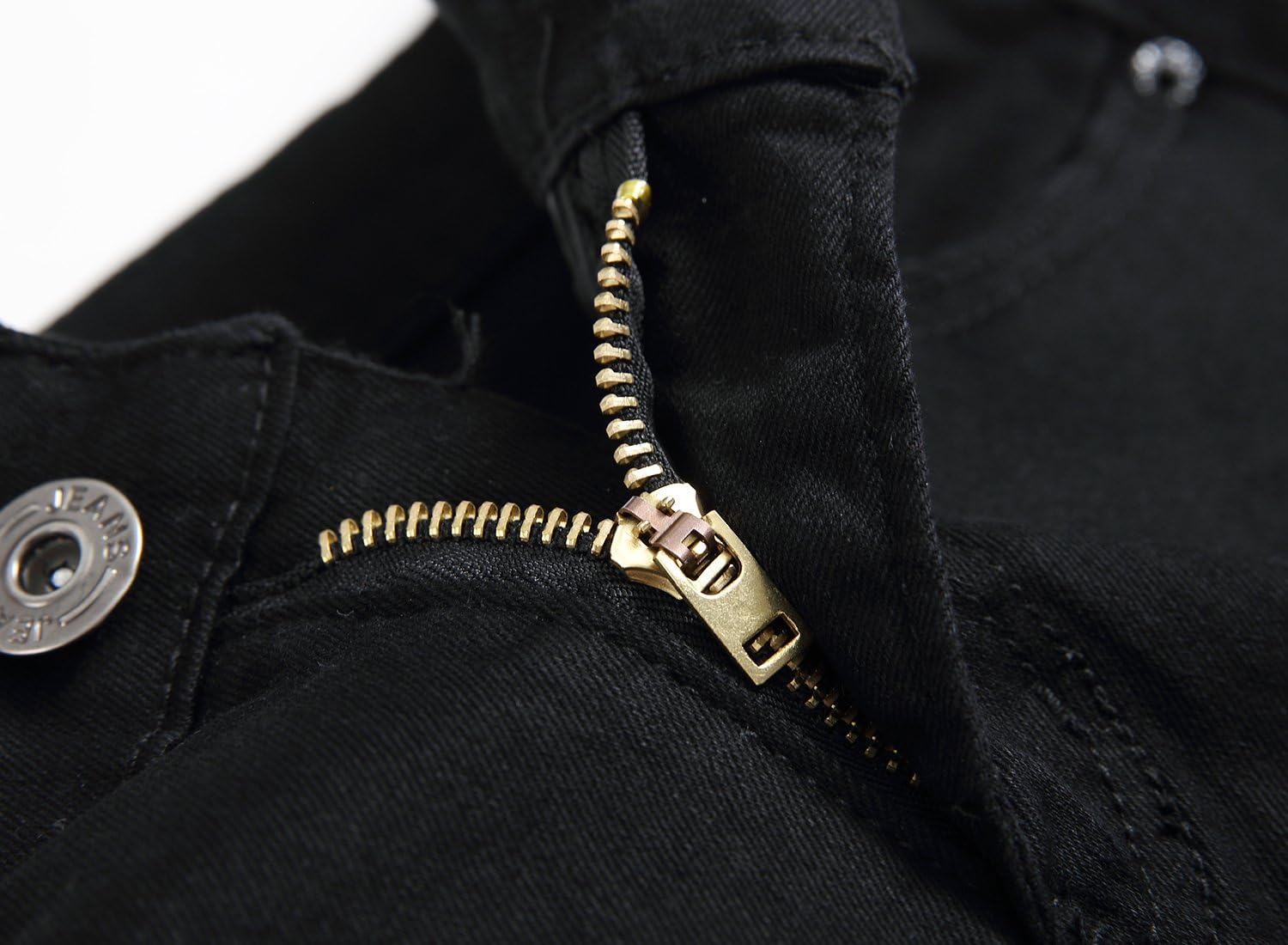 FREDD MARSHALL Boy's Slim Fit Skinny Ripped Distressed Zipper Jeans Pants with Holes - Image 6