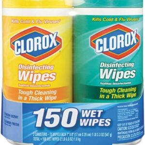 Clorox, Crisp Lemon with Fresh Scent Disinfecting Wipes, 2 Count