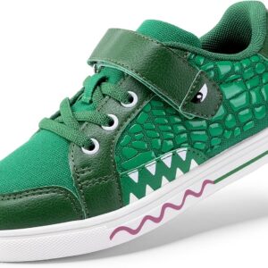 DREAM PAIRS Boys Sneakers Little Kids Toddler Shoes Storybook Causal Walking Shoes Non-Slip with Hook and Loop