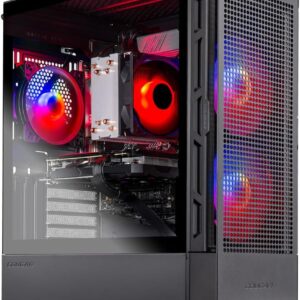 Skytech Gaming Blaze4 Mini Desktop PC, Ryzen 7 7700 3.8 GHz (5.3GHz), AMD RX 9060XT 16GB, 1TB NVMe SSD, 32GB DDR5 RAM 5200 RGB, 650W Gold PSU, Wi-Fi, Win 11