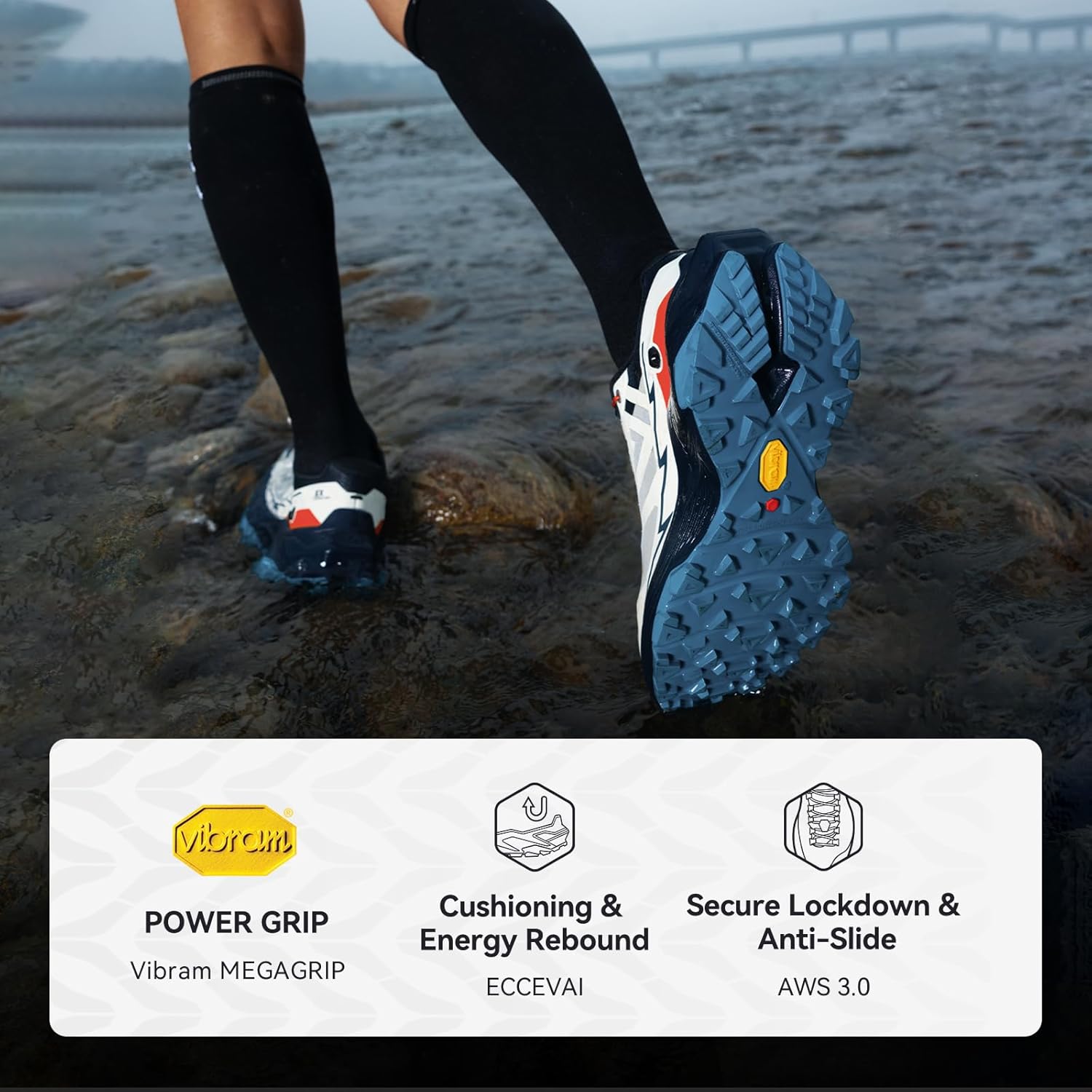 KAILAS Men's FUGA EX 3 Trail Running Shoes Lightweight Slip Resistant Breathable Jogging Hiking Sneakers - Image 3